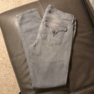 Hudson grey stretchy skinny jeans. Size 31.